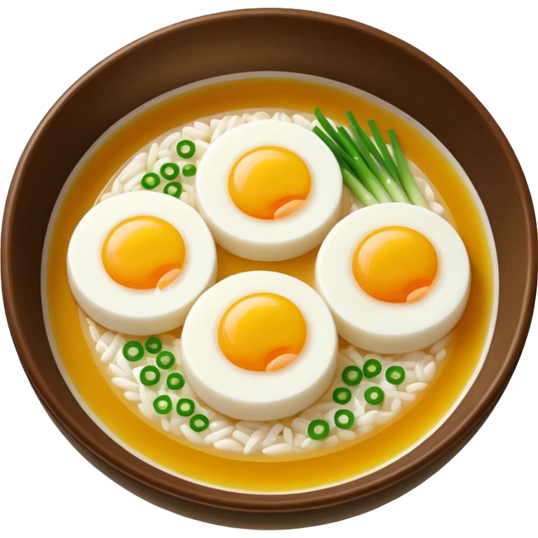 Make an emoji of tteokguk, a traditional Korean food. emoji