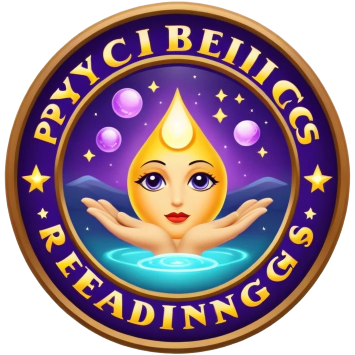 Vintage “psychic readings” sign emoji
