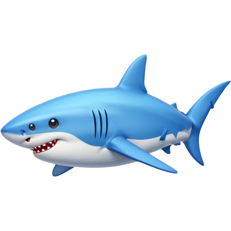 Shark with blue shoes emoji