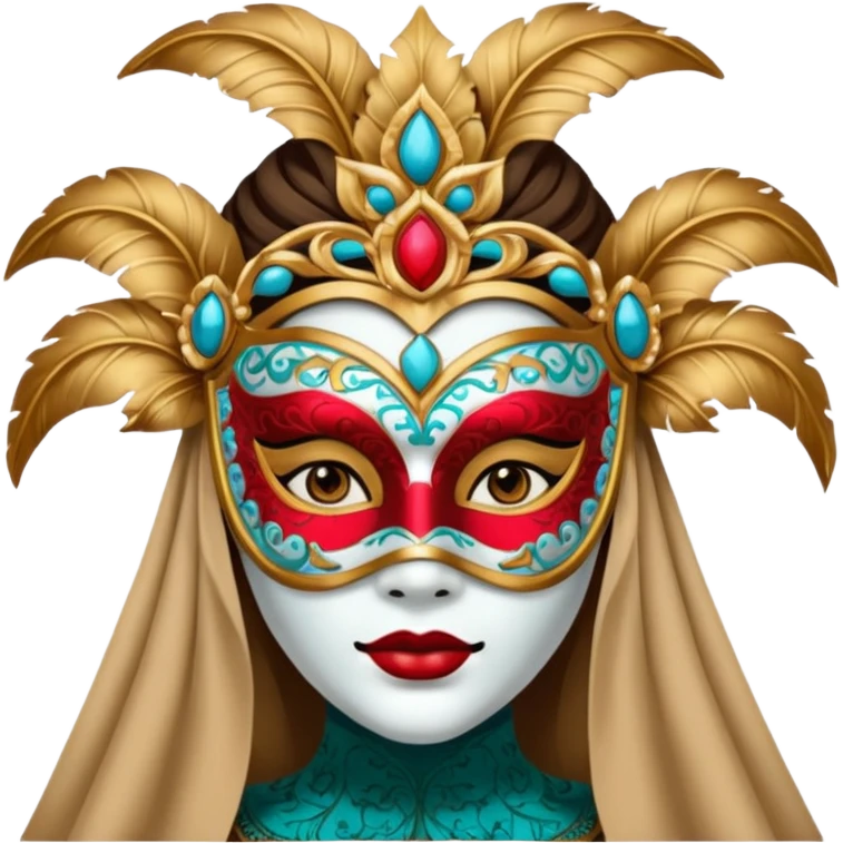 masked person venice volto woman emoji