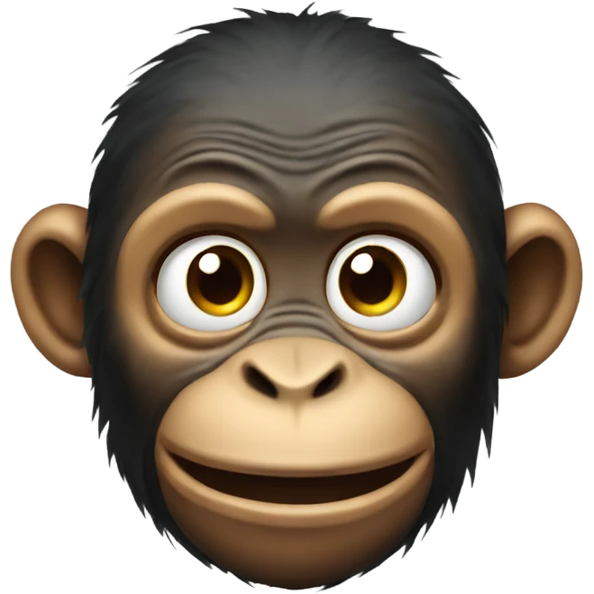 a ugly monkey emoji