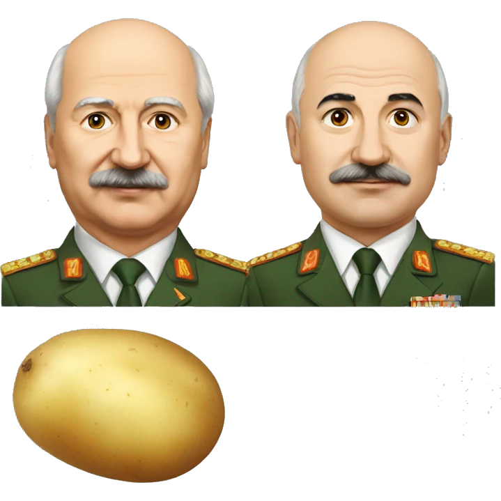 Lukashenko and potato emoji