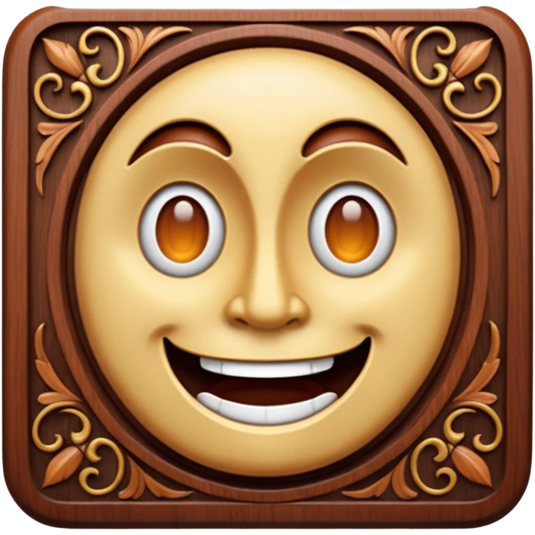 Wood carving emoji