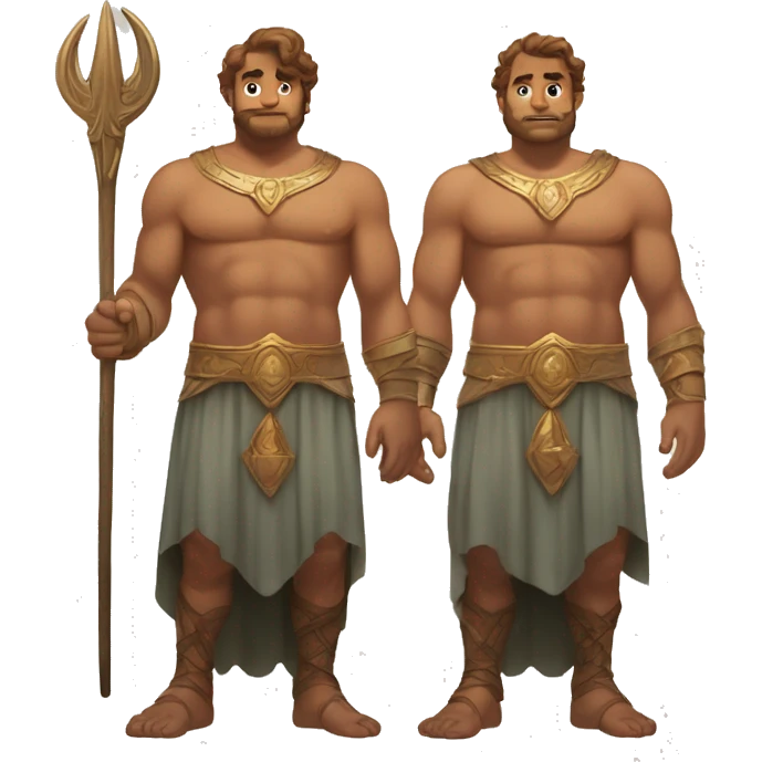 The twin gigantes brothers who are a giant demigods and sons of Poseidon emoji