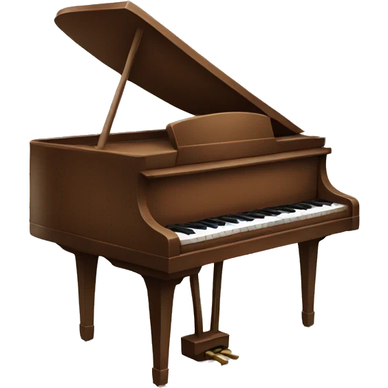 Brown Piano emoji