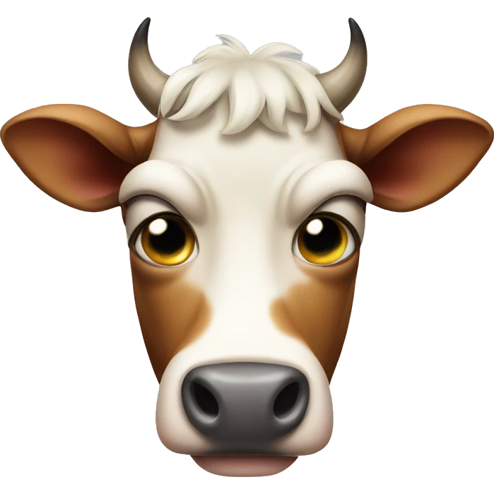 Ugly cow emoji