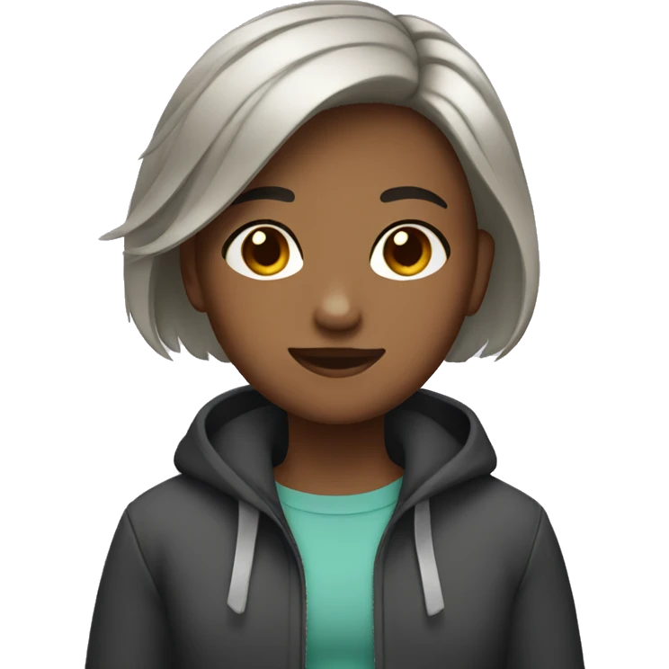 A girl with short hair  emoji