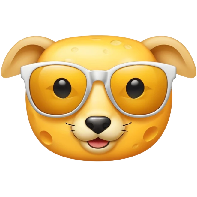cheese wearing sunglasses emoji