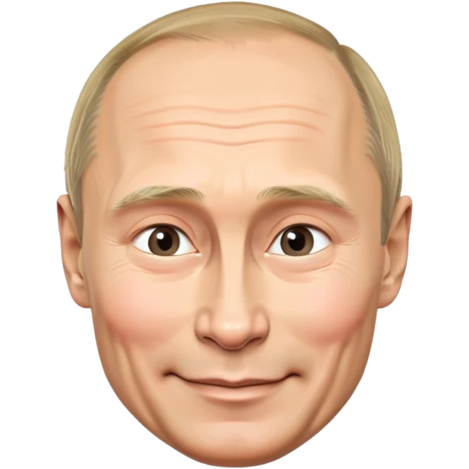 russian president Putin smiles slyly emoji