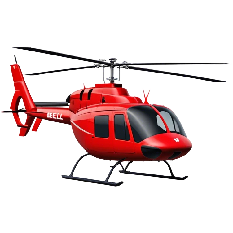 Bell 206 - Bell Helicopter (Model Year: 2021) (Iconic colour: Red) emoji