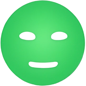 Green outline circle emoji