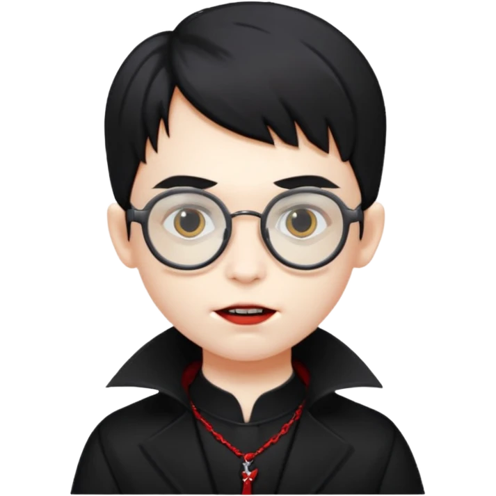 vampire kids with optical
 emoji