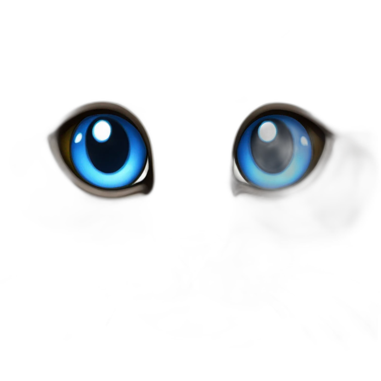 Fat siamese cat with blue eyes emoji