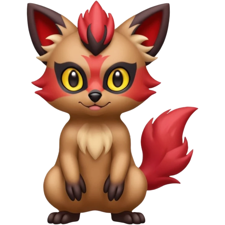 Zorua-Fakémon-hybrid-creature (full body)  emoji