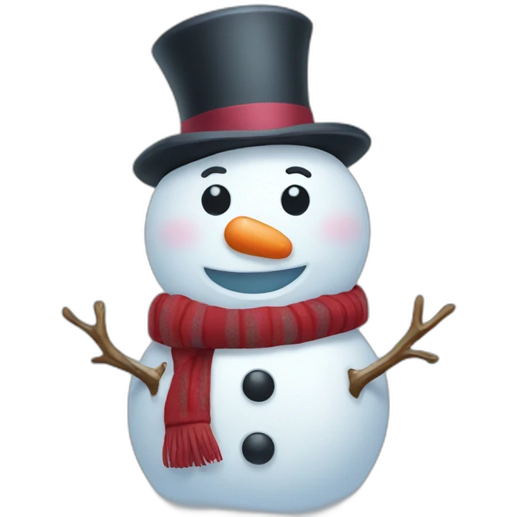 snowman happy emoji