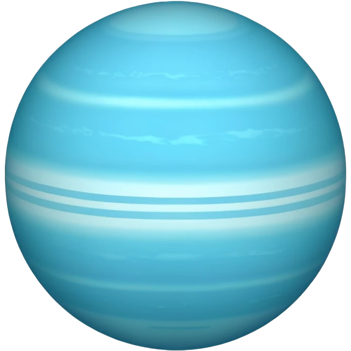 planet uranus emoji which is copayable with rings like saturn but vertical 90 you know right emoji