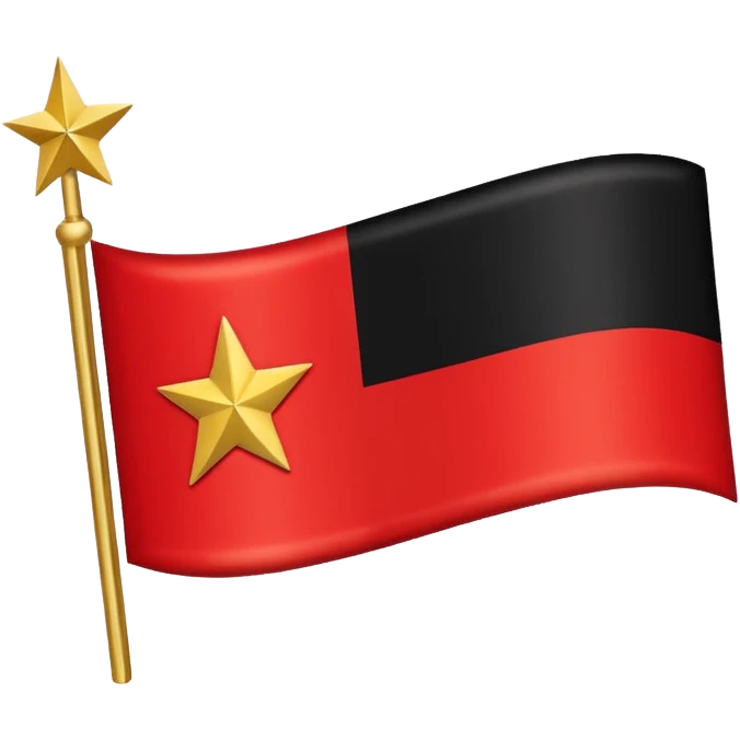 Soulaan flag red black and gold emoji