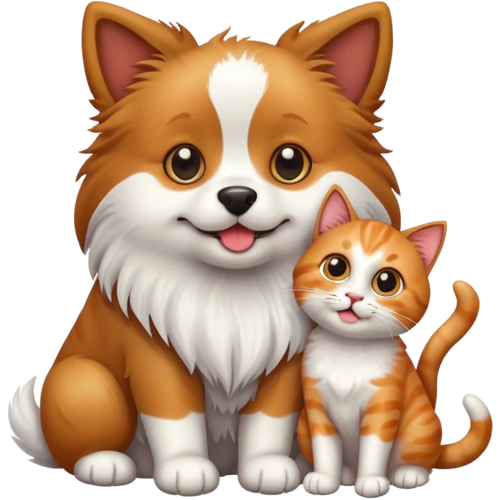 Dog and cat emoji