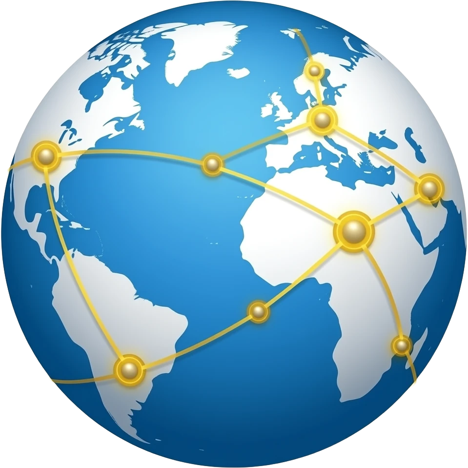 world connected emoji