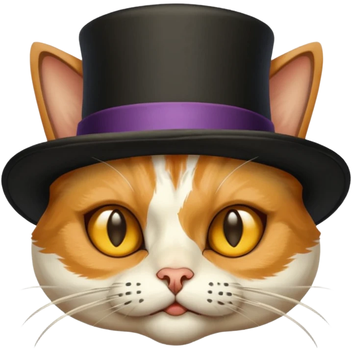 A CAT WEARINGA PLAGUE MASK AND A TOP HAT emoji