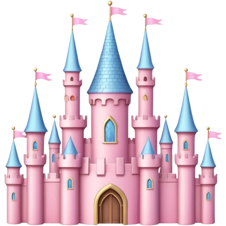 pink princess castle  emoji