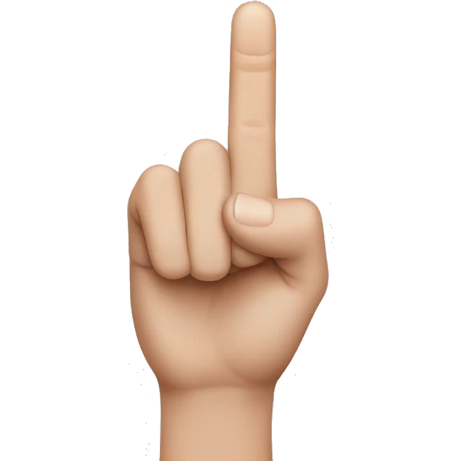Finger left arrow emoji