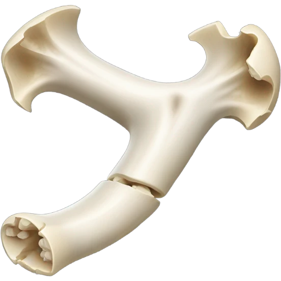 Broken femur bone emoji