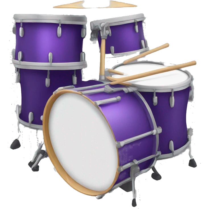 Purple drums emoji