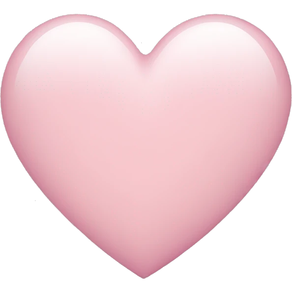 light pink heart  emoji