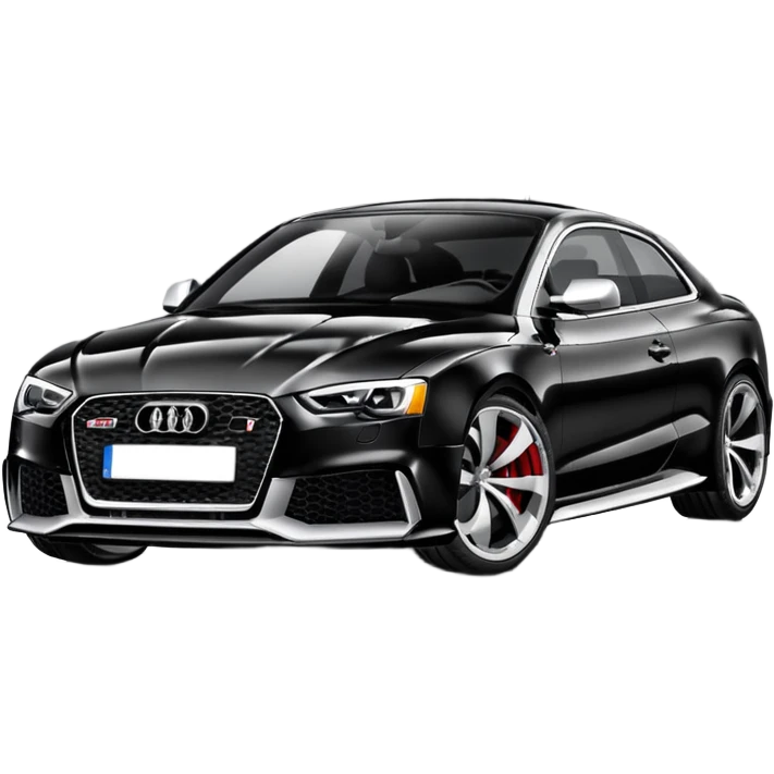 audi rs5 black paint  emoji