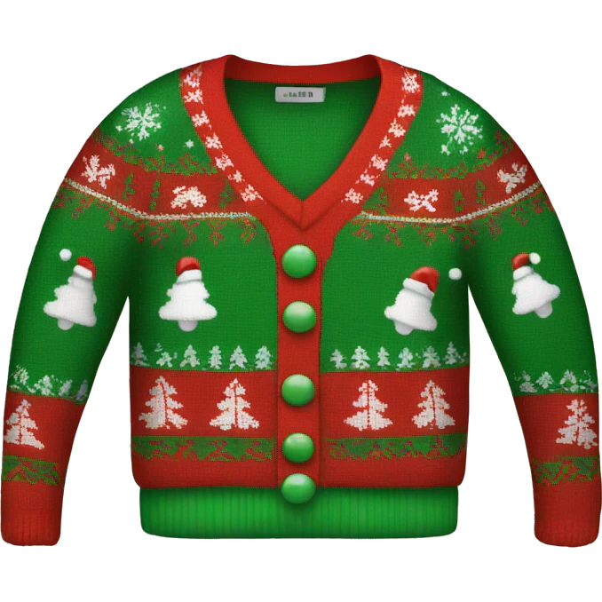 ugly christmas sweater emoji