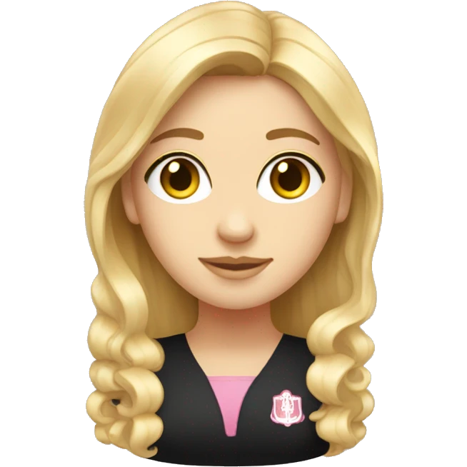 White person phi mu sorority girl emoji
