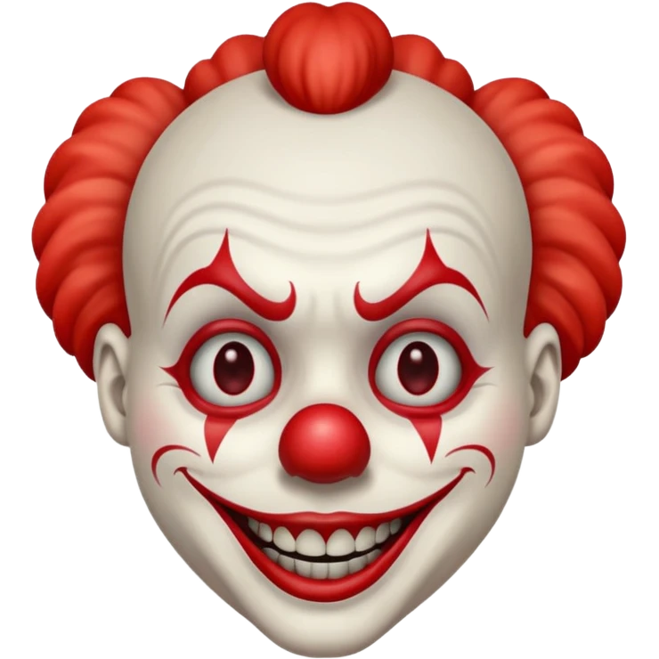 Creepy clown emoji