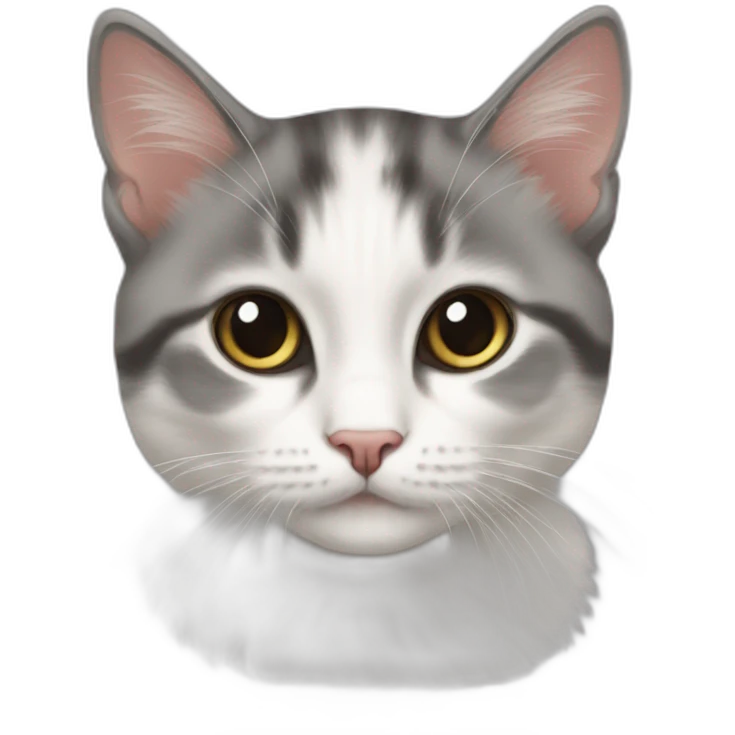 Chaton strisomique emoji