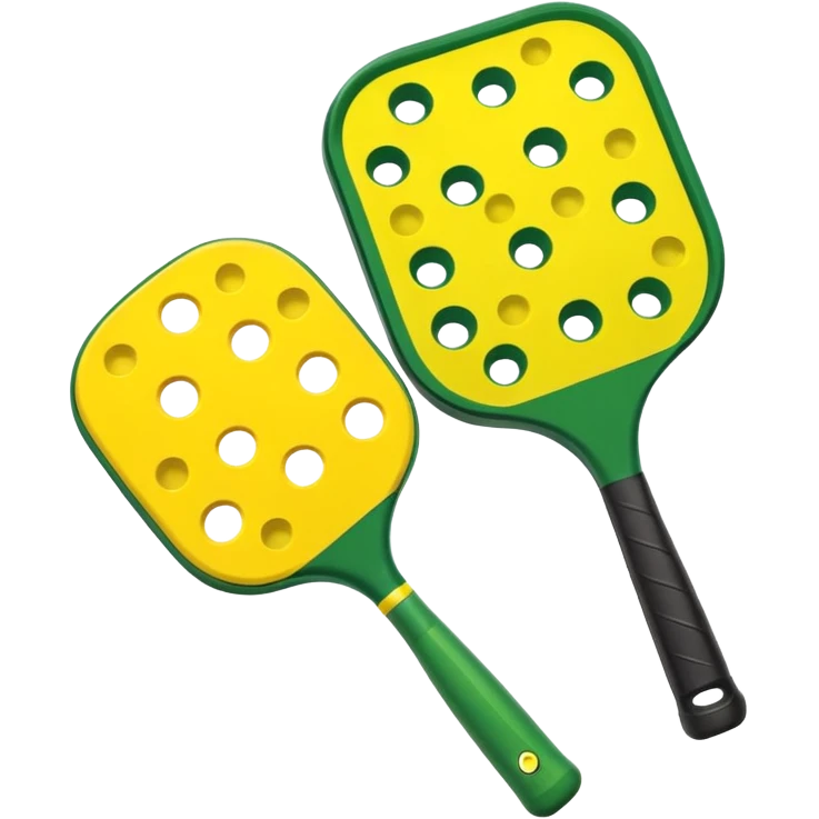 Pickleball paddle and ball emoji