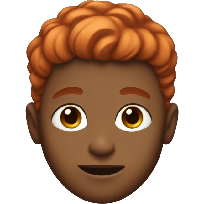 boy with a little darker skin and red hair emoji