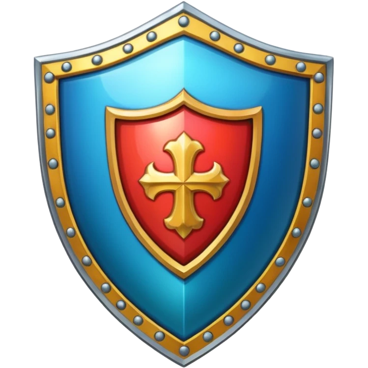 Yuvarlak Renkli Kalkan emoji