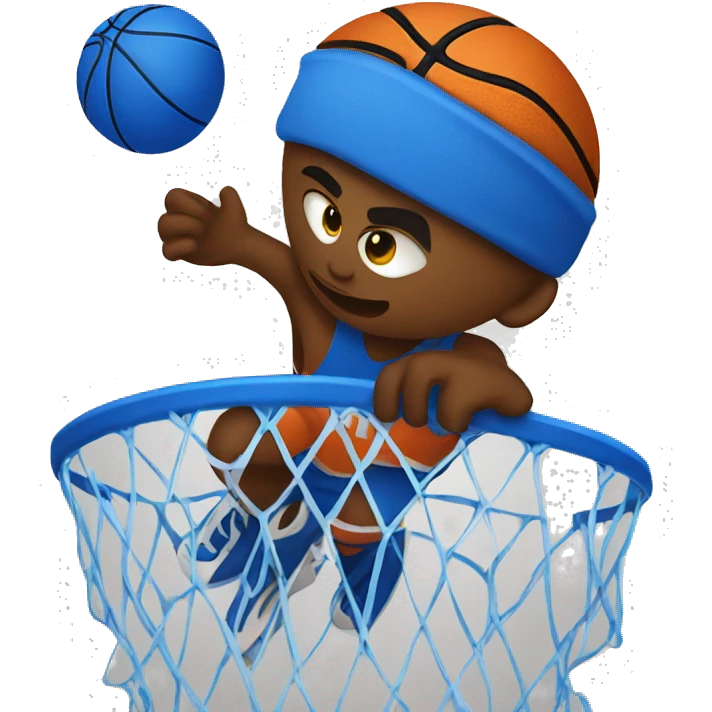 blue basketball emoji