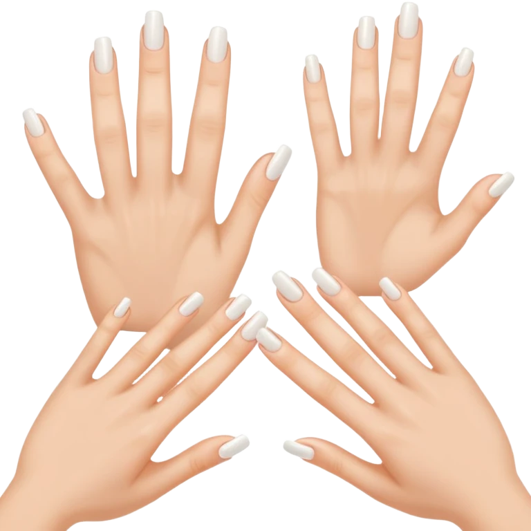 clean and short fingernails, simple and clear, healthy look emoji