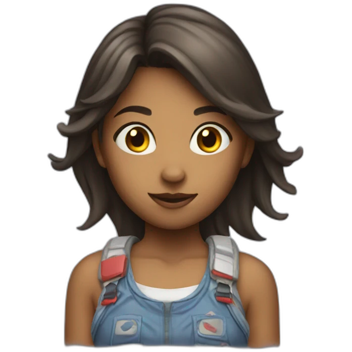 a girl playing videogame emoji