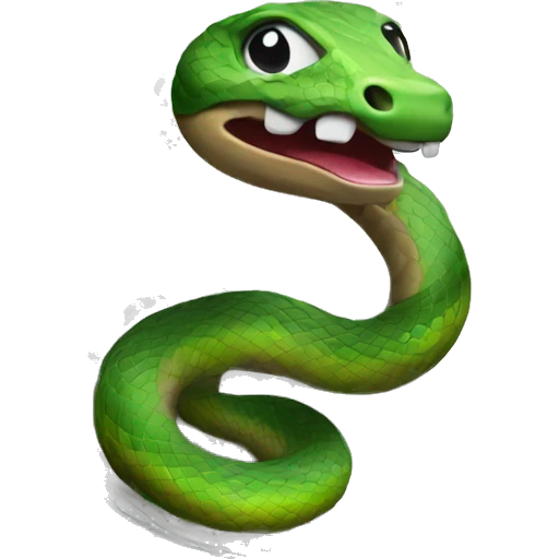 Snake wrapped around golf ball emoji