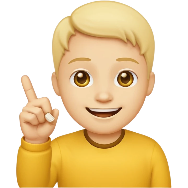 Smiling face with middle finger emoji