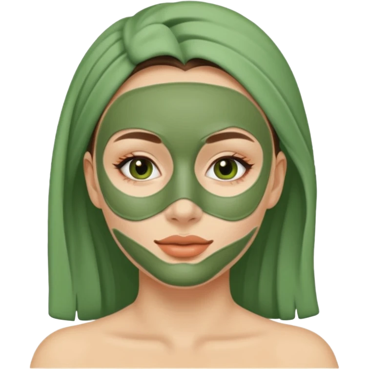 clay mask woman emoji