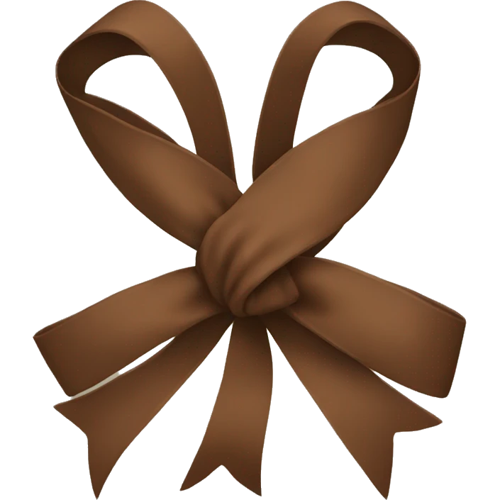 Brown bow emoji