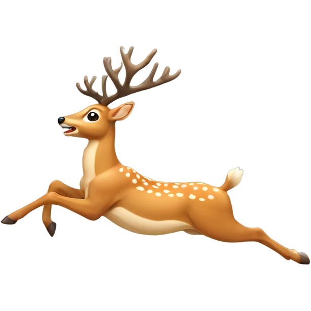 deer running  emoji