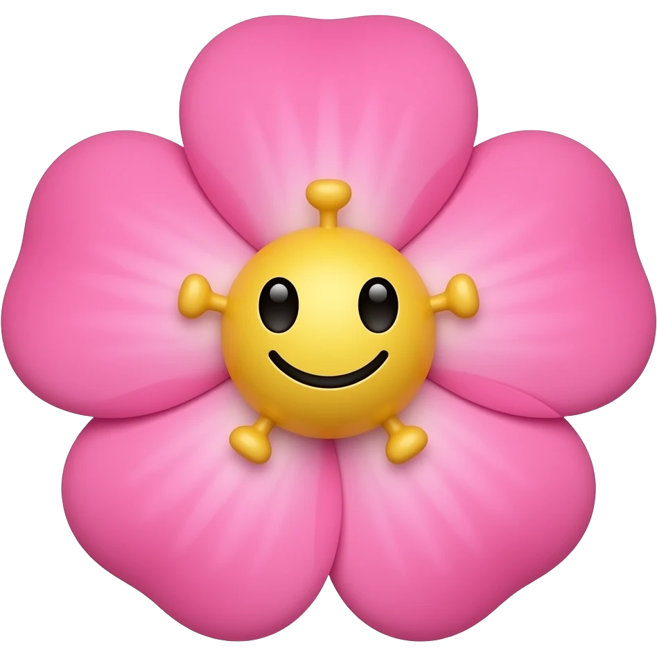 Flor Rosetta Con cara feliz emoji