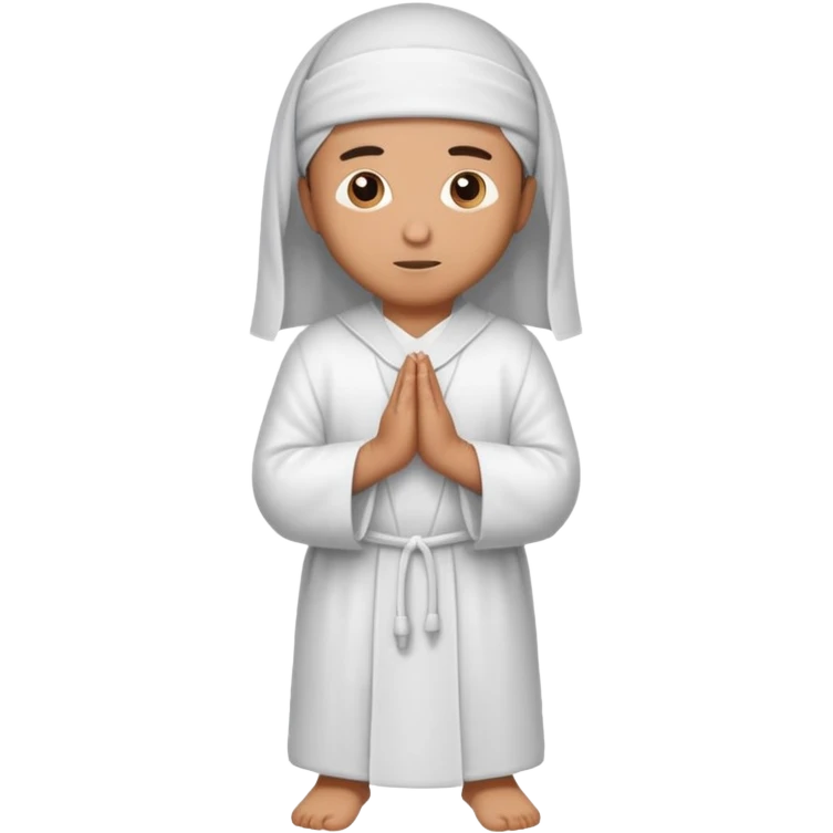 молящийся мусульманин в полный рост  emoji