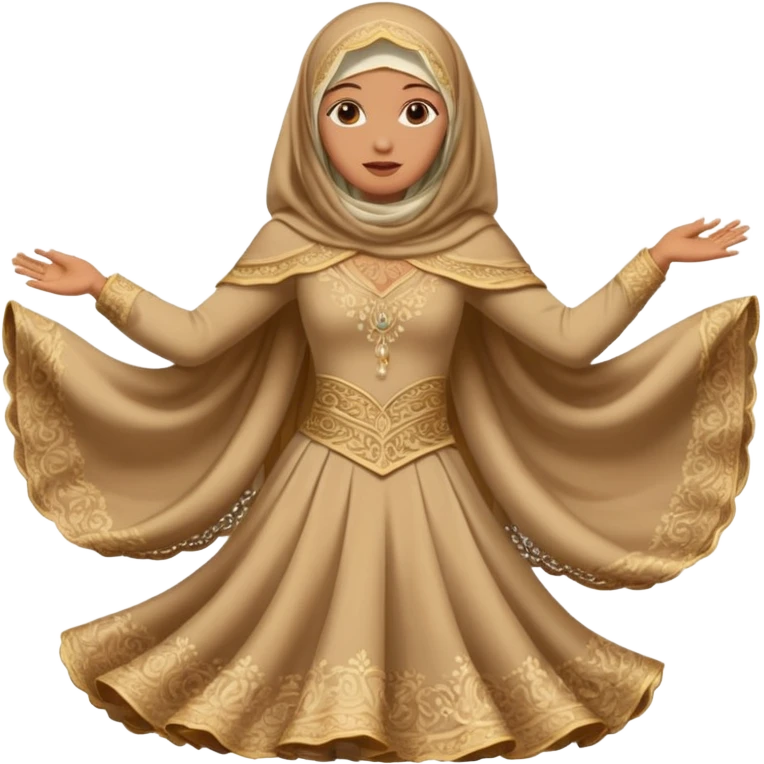 fully veiled woman dancing face also face covered emoji