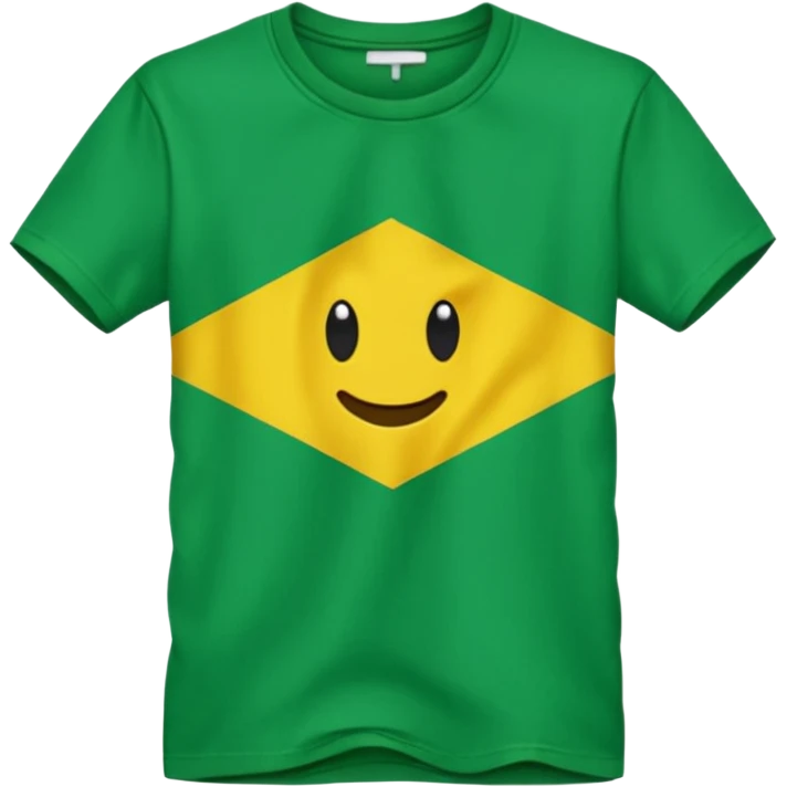 polera brasil verde corta emoji