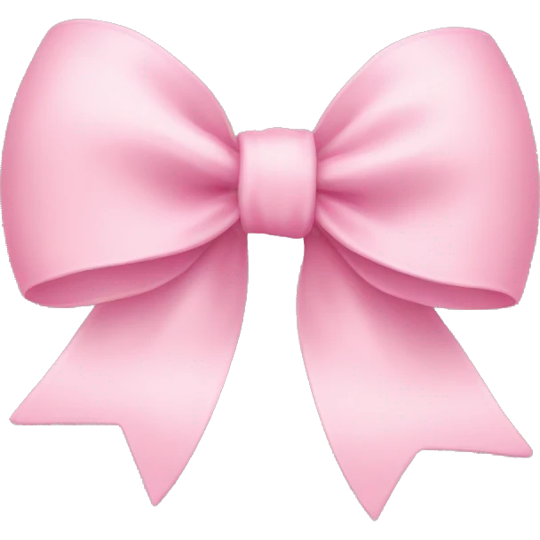 Baby pink bow emoji